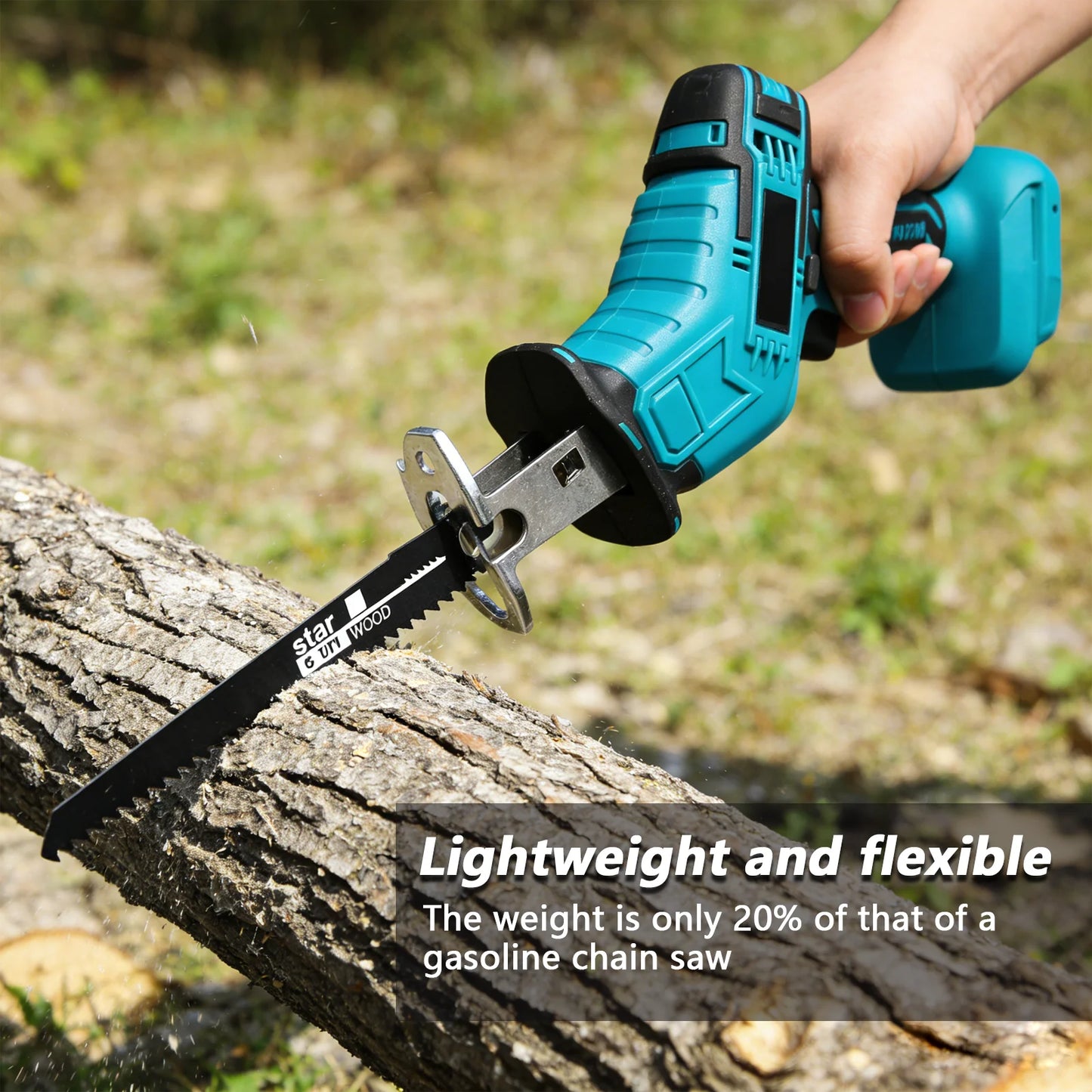 4000rpm Cordless Electric Reciprocating Saw Variable Speed Metal Wood Cutting Tool Electric Saw Suitable for Makita 18V Battery