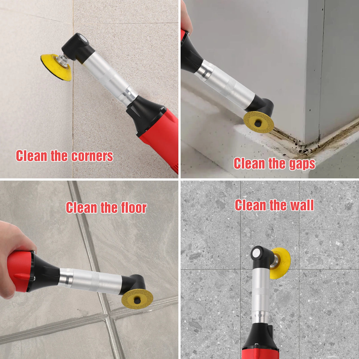 90° Ceramic Tile Beauty Sewing Tool Electric Straight Grinder 6 Variable Speeds Cleaning Machine Grinder Sander Polisher