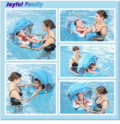 Mambobaby Baby Pool Float Vip 5 Dropshipping Blackproof Pool Mat For Infant Non-Inflatable Natation Buoy With Parasol Beach Toys