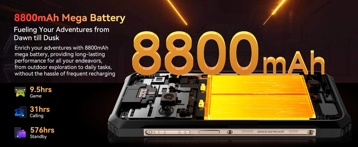 Blackview BL9000 PRO 5G Rugged Smartphone 6.78'' FHD Display 12GB 512GB Infrared Imaging Camera 8800mAh/120W Android 14