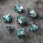 D&D Dice 7 Die Metal DND Dice Set, Weighted Metallic for Dungeons and Dragons Dice Set, Polyhedral D and D Dice Roleplaying Cube