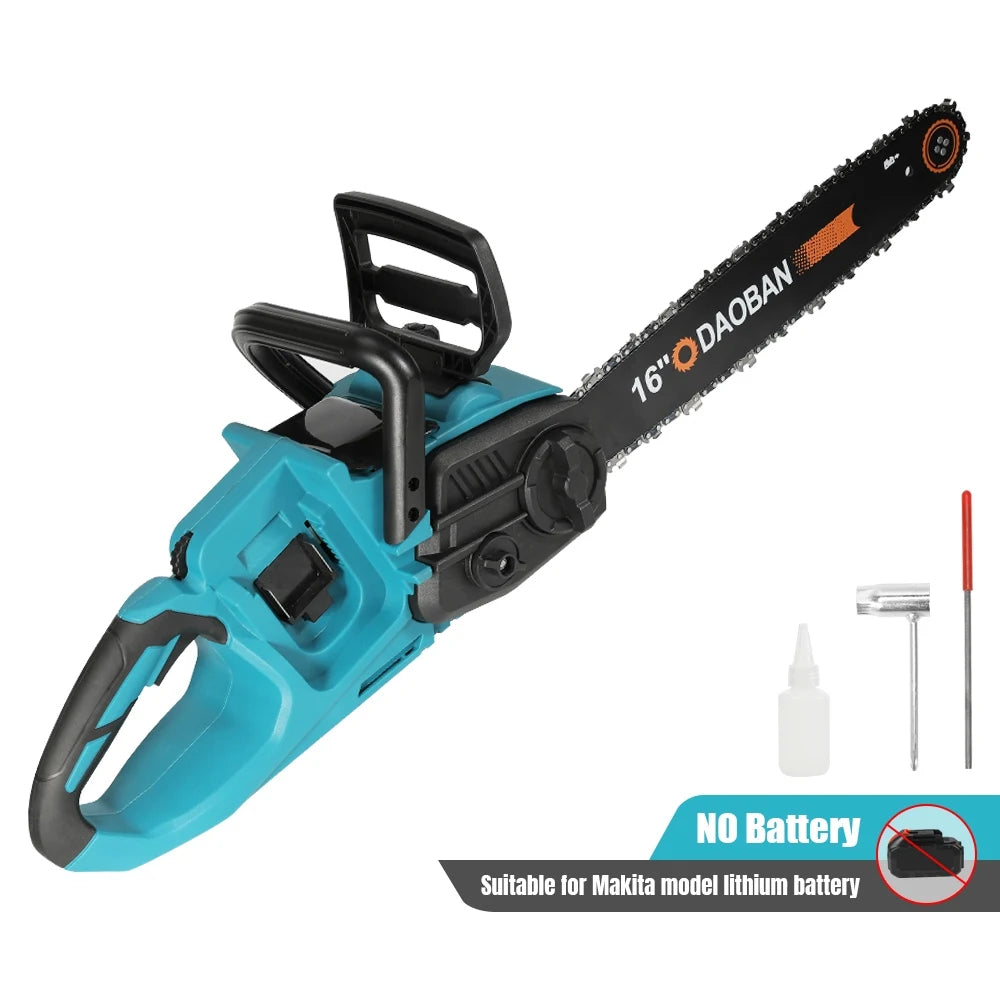 16-Inch Electric Chainsaw 3500W Brushless Motor Low-Vibration Handheld Gasoline-Free Smoke-Free Woodworking Power Tool