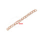 50pcs Stainless Steel 2 inch Soldered Extension Chain Silver Plated Extender Tail Chains for DIY Jewelry Making