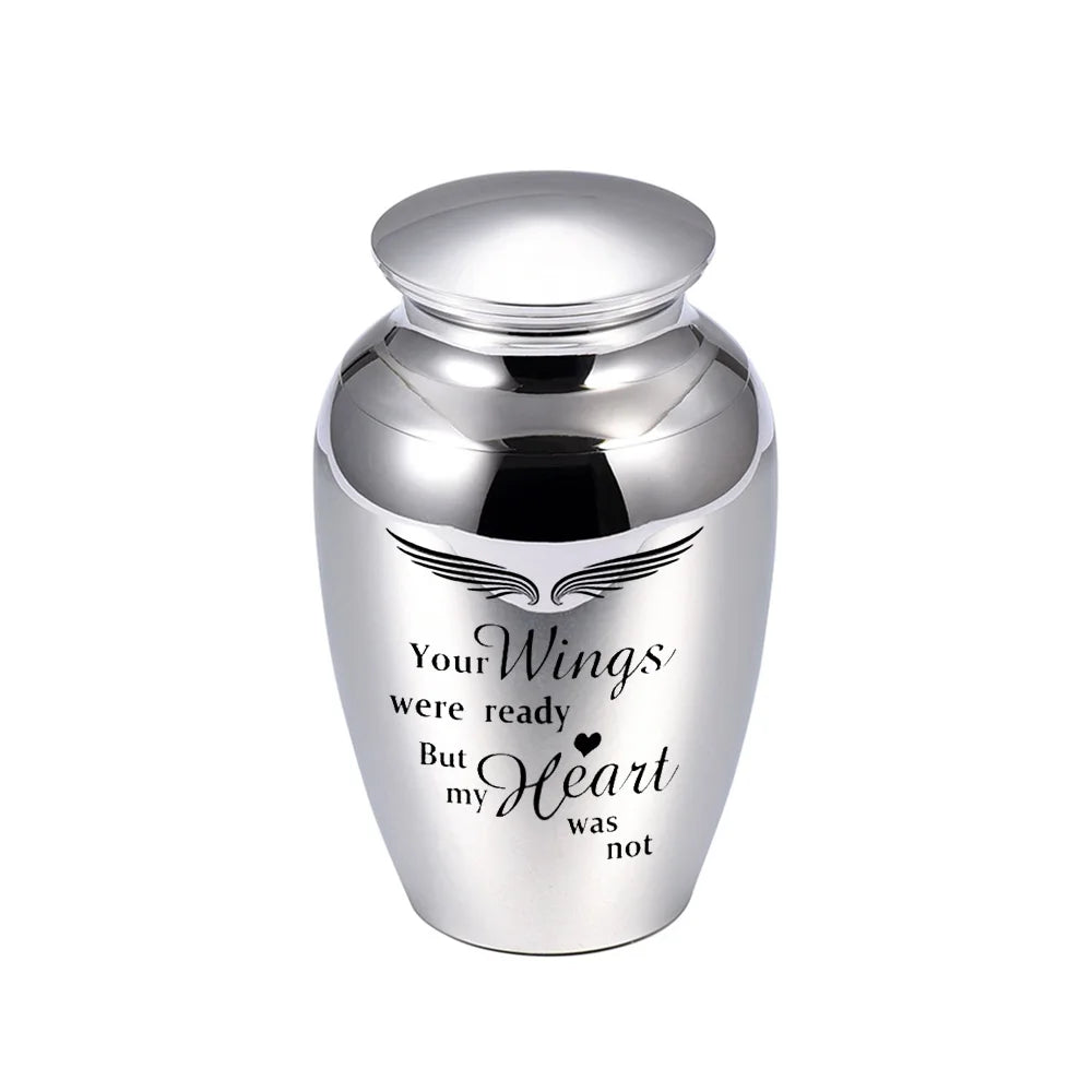 Christmas Gift Human 45x70mm Lovely Custom Jewelry Pet Souvenirs Aluminum Alloy Funeral Urn for Ashes- Rabbit and Moon