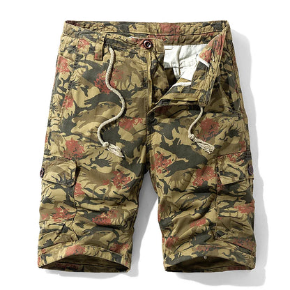 2026 Summer New Camouflage Tactical Cargo Shorts Men Khaki Jogger Military Cargo Shorts Men Cotton Casual Loose Men Shorts