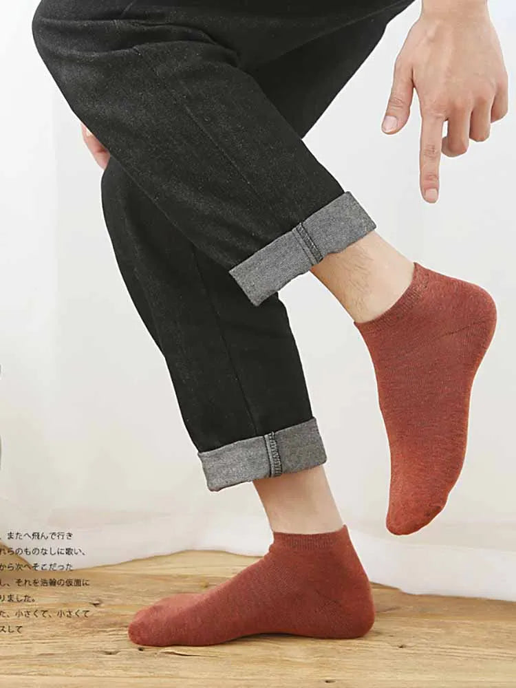 5/10 pairs Cotton Men Socks Pack Breathable Sock Set High Quality Short Socks Black Ankle Short Gift For Man Size 39-44 Sox sock