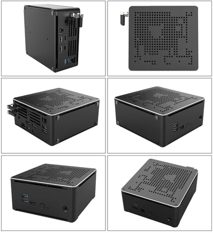 Intel Xeon W-10885M ECC RAM Win11 Mini Gaming PC 2*DDR4 NVME 2Lans Office Gamer Desktop Computer 2186M Web Server Host HD DP