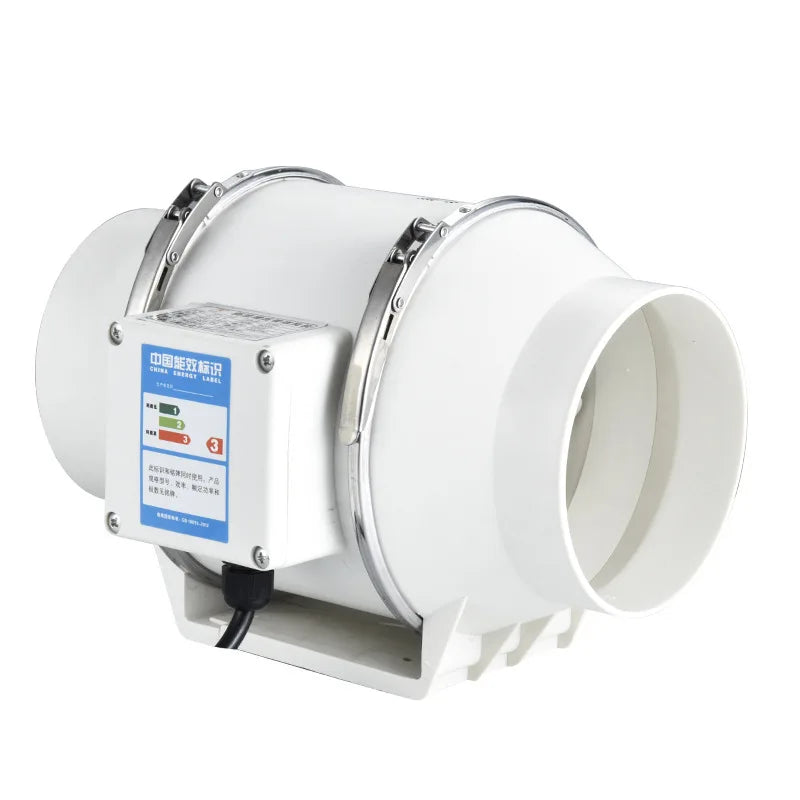 6 inch 220V Exhaust Fans Home Inline Pipe Duct Fan Extractor Ventilation Kitchen Toilet  Air Clean Ventilator Diagonal Flow Fan