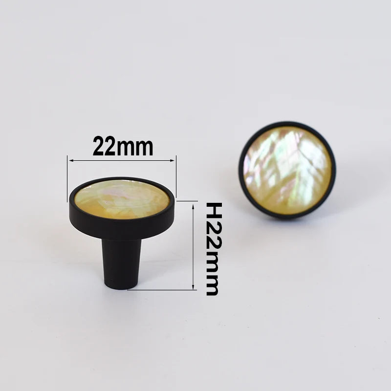 Natural Shell Gold Brass Wall Hooks Shoe Cabinet Knobs Closet Furniture Handle Wardrobe Drawer Pull Vintage Kitchen Accessories