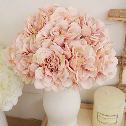 5pcs Beautiful Artificial Peony Flowers High Quality White Bouquet Wedding Home Table Decor Fake Flowers Christmas Arrangement