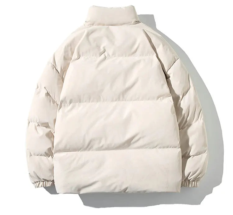 Winter Jacket Men Parkas Thicken Warm Coat Mens Stand Collar Solid Color Casual Parka Women Fashion New Streetwear 5XL