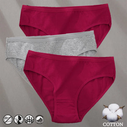 Cotton Panties Jacquard Design Pattern Women Panties Underwear Sexy Female Lingerie Briefs Solid Color Intimate Pantys for Woman