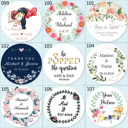 100pcs Custom LOGO Stickers White Label/Wedding Packaging sticker design Kraft baking your own name,THANK YOU labels