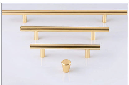 NAIERDI Brushed Gold Straight Door Handle Cabinet Handles Stainless Steel Black Kitchen Cabinet Knobs Furniture Hardware