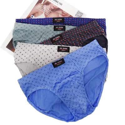 5Pcs/Lot Summer Men's Underwear 100% Cotton Mens Briefs Plus Size Men Underwear Panties 4XL/5XL/6XL Men's Breathable Panties