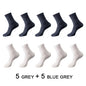 High Quality 10 Pairs/lot Men Bamboo Fiber Socks Men Breathable Compression Long Socks Business Casual Male Large size 38-45