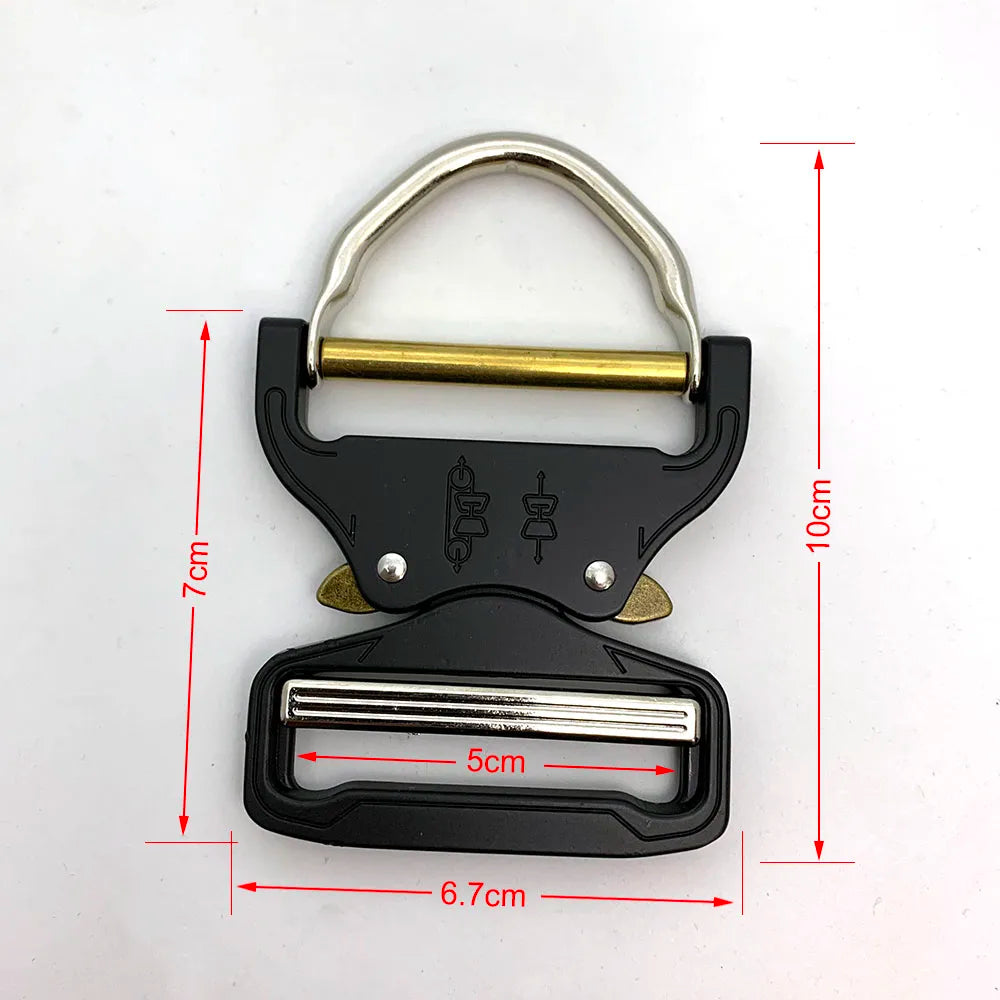 38mm/50mm metal Quick Release Buckle Tactical Belt Buckle, used for belts rucksacks bags Military Training Holsters Hunting