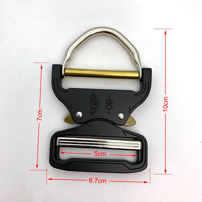 38mm/50mm metal Quick Release Buckle Tactical Belt Buckle, used for belts rucksacks bags Military Training Holsters Hunting