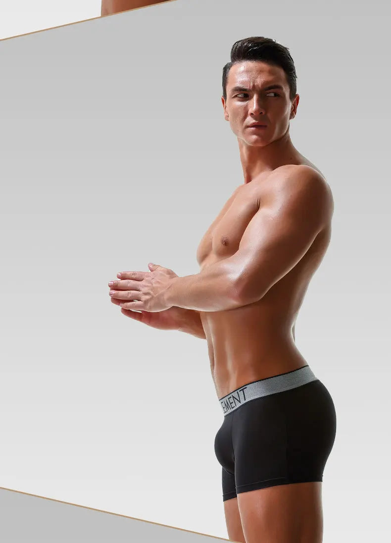 Sexy Men Underwear Modal Boxer Shorts Breathable Panties Man Bullet Separation Pouch Underpants Male Trunks Cueca Calzoncillo