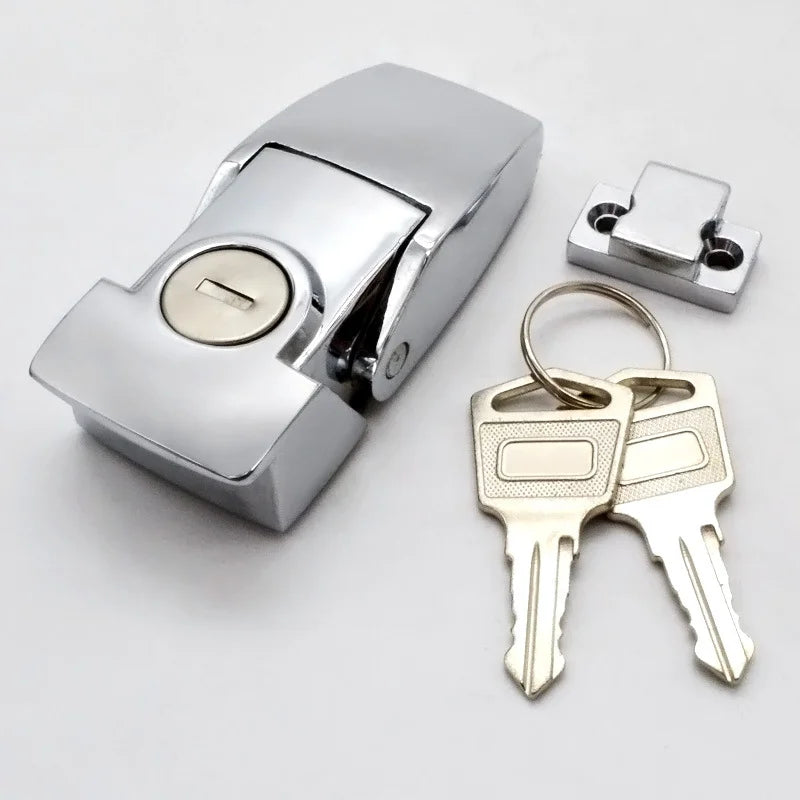 Suitcase Latch Black  Hasp Lock  Zinc Alloy  Hidden Box  Security Toggle Buckle
