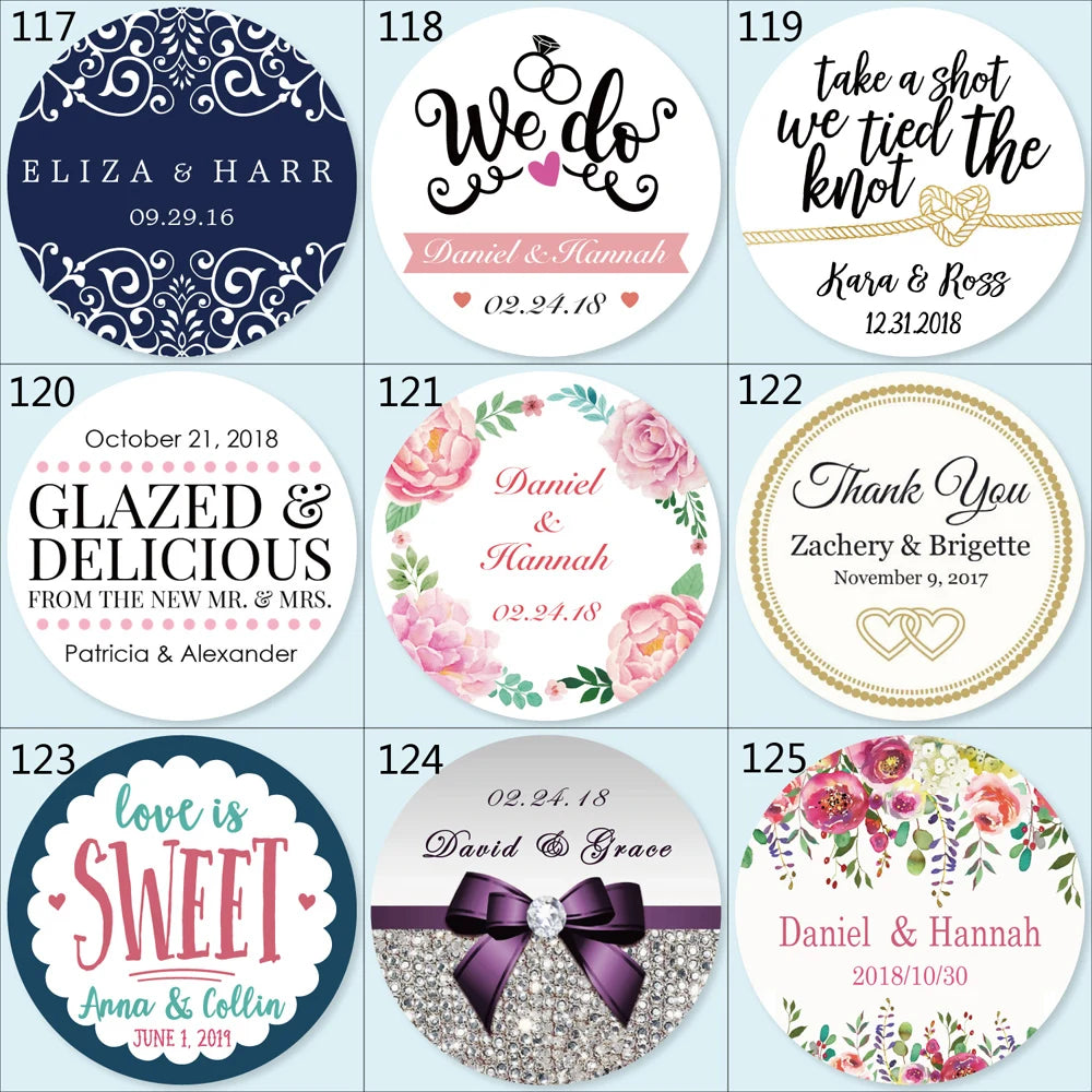 100pcs Custom LOGO Stickers White Label/Wedding Packaging sticker design Kraft baking your own name,THANK YOU labels