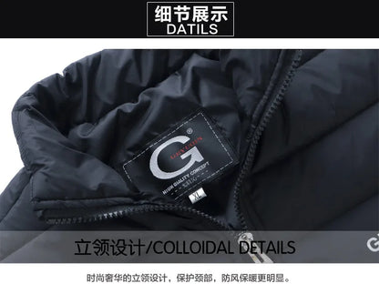 Quality Stand Collar Winter Duck Down Coats Men Warm Light Down Jackets Male Father's Down Coat Fashion Puffer Jackest  JK-826