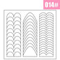 2pcs French Manicure Nail Wraps Stickers, Nail Art Form Fringe Tip Guides for DIY Nail Decoration