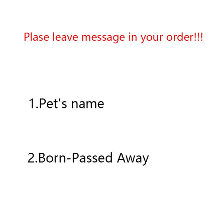 Personalized Dog Pet Grave Markers Memorial Angel Statue Stone with in God's Hands, Dog Pet Headstone Garden Stone