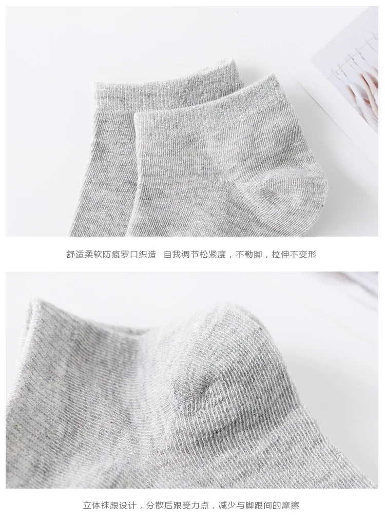 5/10 pairs Cotton Men Socks Pack Breathable Sock Set High Quality Short Socks Black Ankle Short Gift For Man Size 39-44 Sox sock