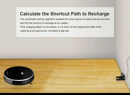 LIECTROUX/LILIN C30B Robot Vacuum Cleaner 6000Pa Suction, Map navigation with Memory,Wifi APP,Electric Water Tank,Wet Mop