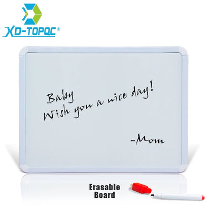 4 Styles Magnetic Whiteboard 1pc PVC Frame Message White Board On Fridge Round Angle Decoration Message Drawing Board For Notes