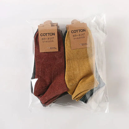 5/10 pairs Cotton Men Socks Pack Breathable Sock Set High Quality Short Socks Black Ankle Short Gift For Man Size 39-44 Sox sock