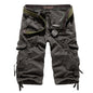 2025 Summer New High Quality Cargo Shorts Men Casual Workout Military Men's Shorts Multi Pocket Knee Length Short Pants