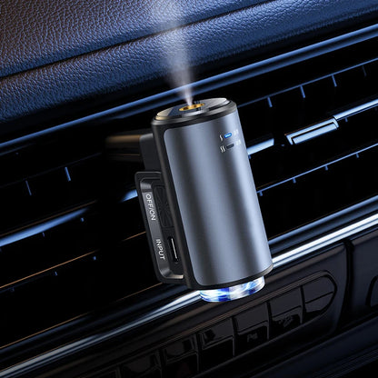 Electric Auto Air Diffuser Aroma Car Air Vent Humidifier Mist Wood Grain Oil Aromatherapy Car Air Freshener Perfume Fragrance