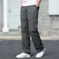 Cotton Cargo Trousers Men Work Pants Sports Casual Jogging Training High Quality Overalls Korean Plus Size Loose Straight Pants