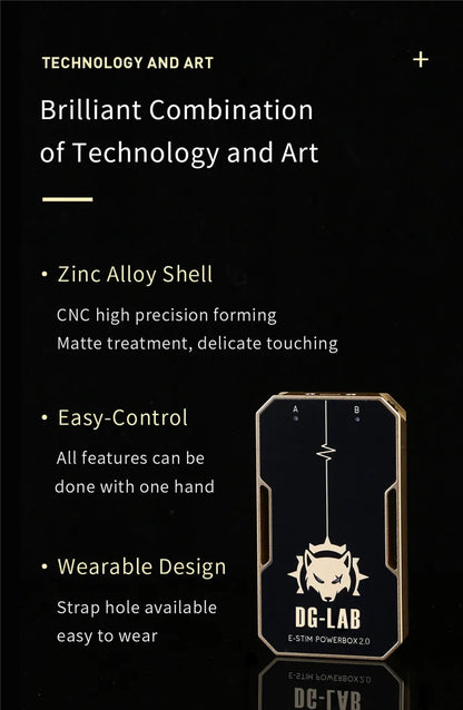 DG-LAB 3.0 E-Stim Power Box "PawPrints" Wireless Button APP Control Electric Shock Medical Themed Sex Electrical Stimulator Toys