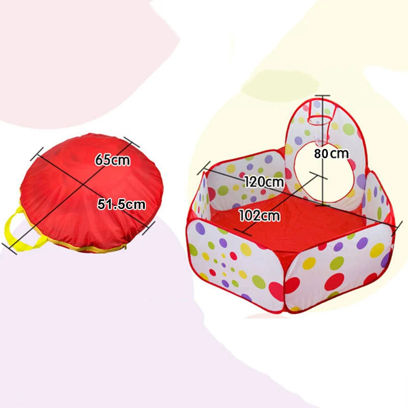 3pcs/set Children's Play Tent Ball Pit Crawling Tunnel Kid Playground Yard Outdoor Garden Toy Tent Baby Playpen Playground House
