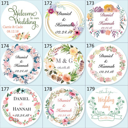100pcs Custom LOGO Stickers White Label/Wedding Packaging sticker design Kraft baking your own name,THANK YOU labels
