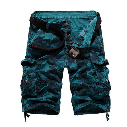 US Size 2026 New Camouflage Loose Cargo Shorts Men Cool Summer Military Camo Short Pants Homme Cargo Shorts