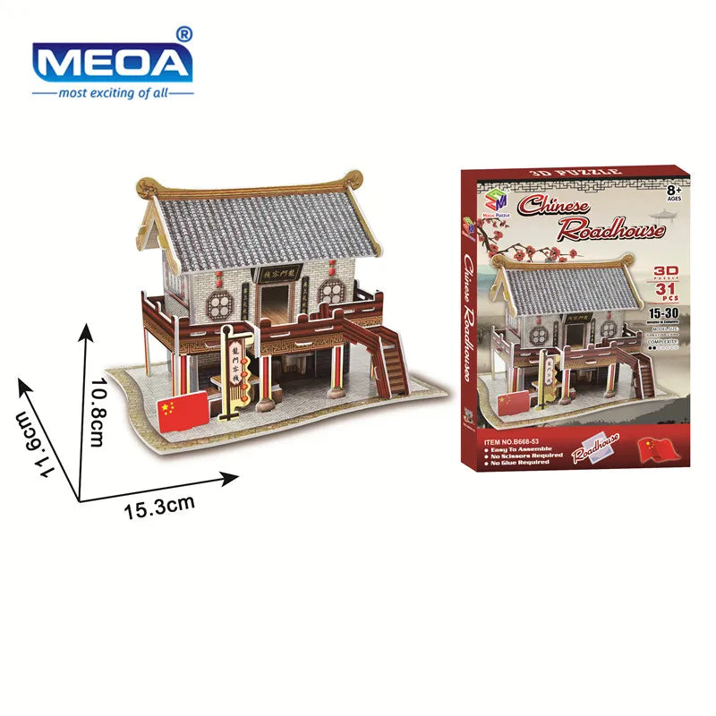 40 Style World Famous Architecture Building 3D Puzzle Model Construction 3D Jigsaw Puzzle Toys For Kids Christmas Gift