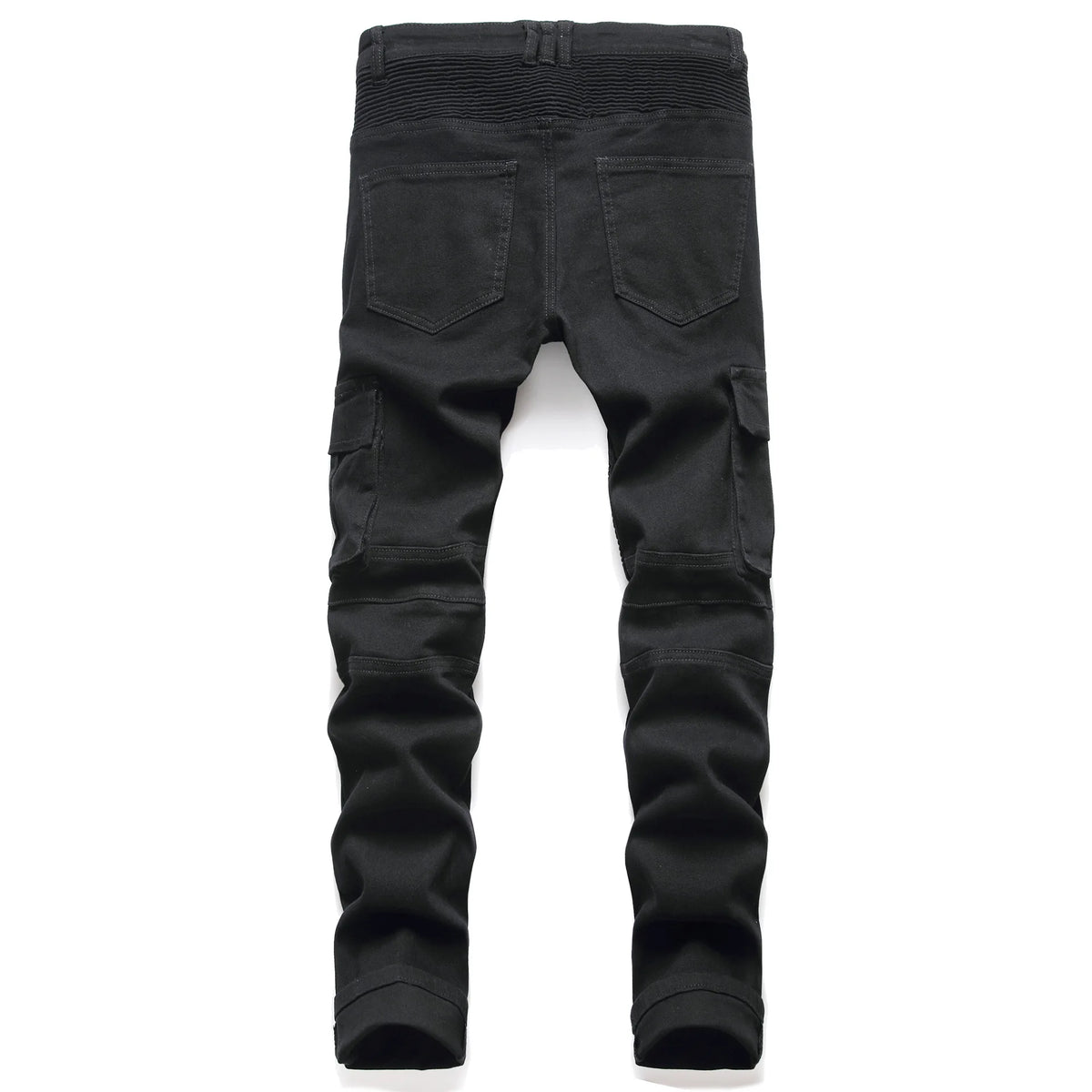2022 New Fashion Mens Biker Jeans Punk Style Men Cargo Denim Pants  Zipper Pocket Motorcycle Jeans Male Pantalones Hombre