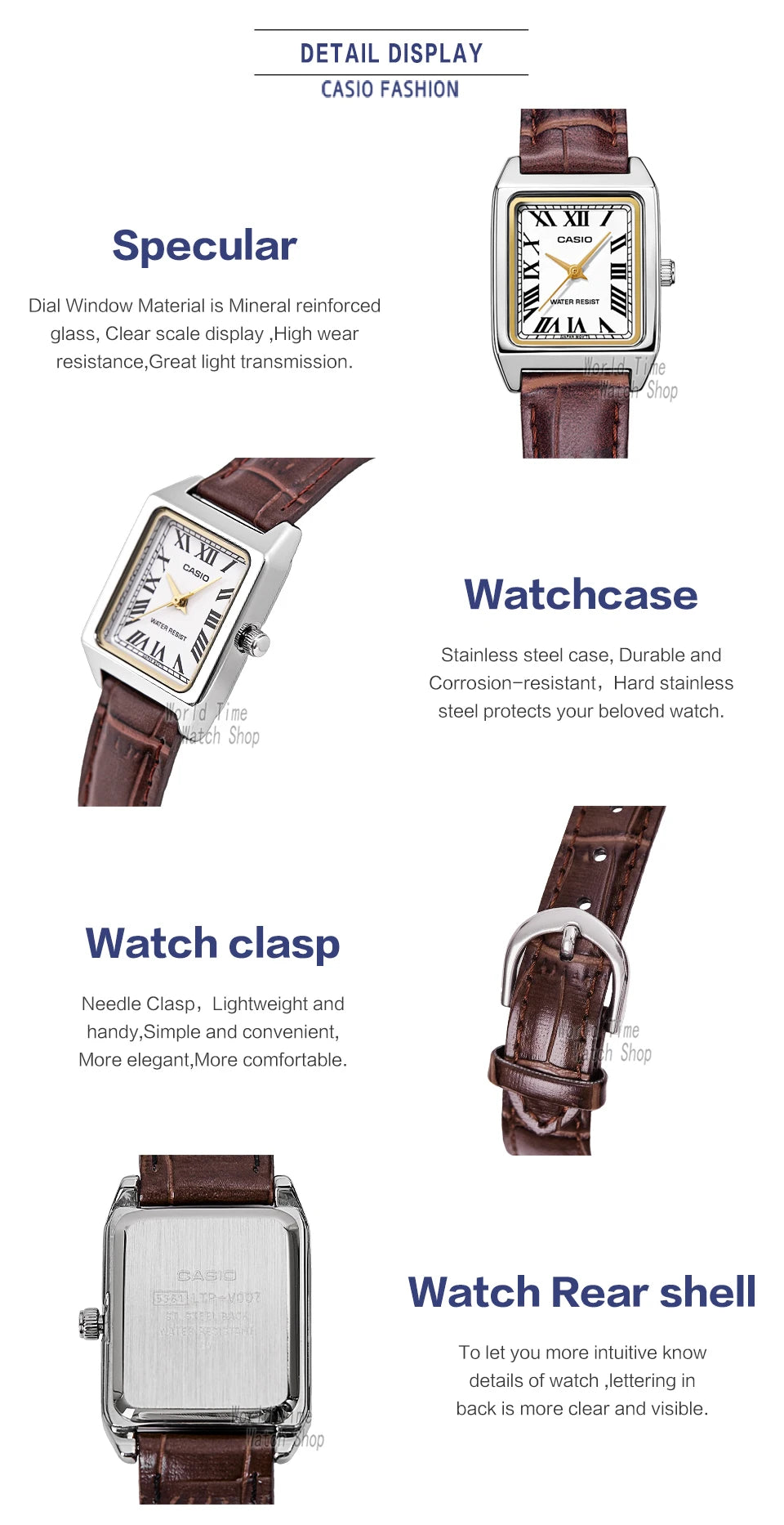 Casio Watch Women Watches Top Brand Luxury Set Waterproof Quartz Watch Women Ladies Watch Gifts Clock Sport Watch Reloj Mujer