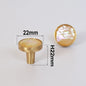 Natural Shell Gold Brass Wall Hooks Shoe Cabinet Knobs Closet Furniture Handle Wardrobe Drawer Pull Vintage Kitchen Accessories