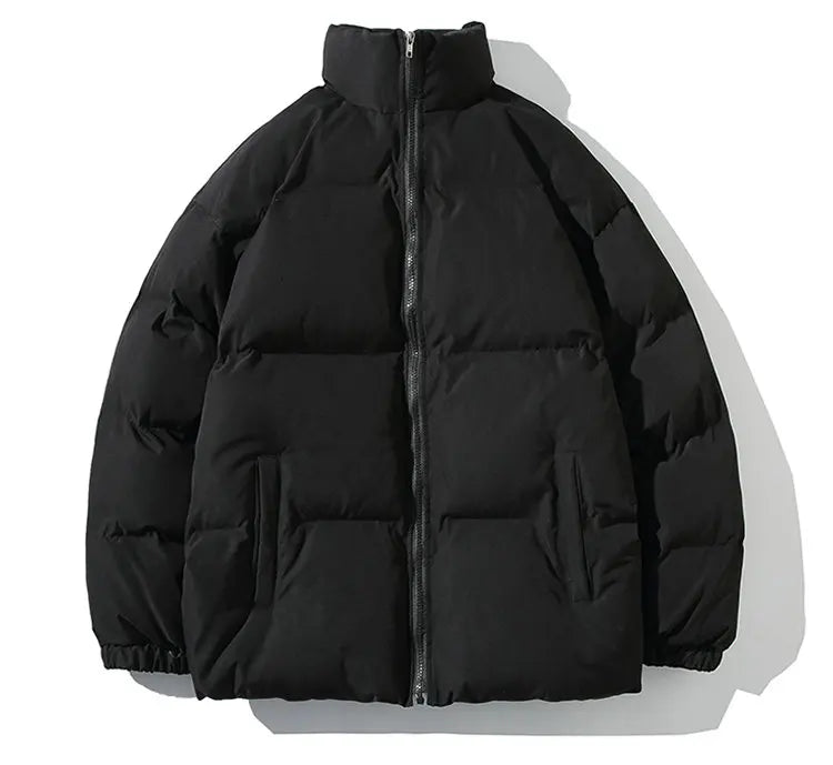 Winter Jacket Men Parkas Thicken Warm Coat Mens Stand Collar Solid Color Casual Parka Women Fashion New Streetwear 5XL