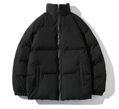 Winter Jacket Men Parkas Thicken Warm Coat Mens Stand Collar Solid Color Casual Parka Women Fashion New Streetwear 5XL