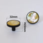 Natural Shell Gold Brass Wall Hooks Shoe Cabinet Knobs Closet Furniture Handle Wardrobe Drawer Pull Vintage Kitchen Accessories
