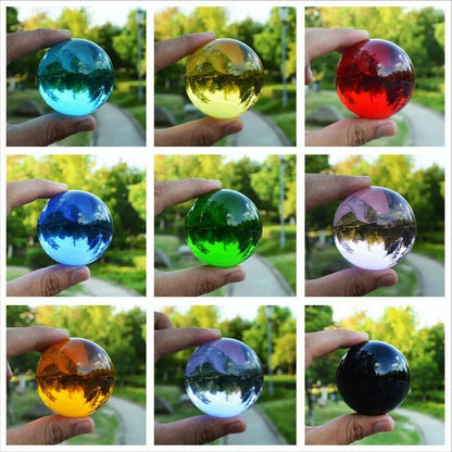 40/50/60MM Asia Rare Clear Multicolor K9 Crystal Ball Healing Magic Sphere Photography Props Lensball Living Room Decor Gifts