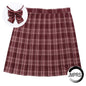 ZOKI Plaid Women Pleated Skirt Bow Knot Summer High Waist Preppy Girls Dance Mini Skirt Cute A Line Harajuku Sexy Japan Faldas