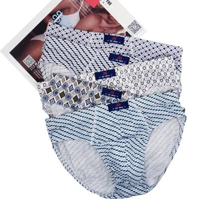 5Pcs/Lot Summer Men's Underwear 100% Cotton Mens Briefs Plus Size Men Underwear Panties 4XL/5XL/6XL Men's Breathable Panties