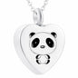 Stainless Steel Silver Cremation Jewelry Forever in My Heart Ashes Keepsake Urns Pendant Necklace for Women, 20 Inch Link Chain